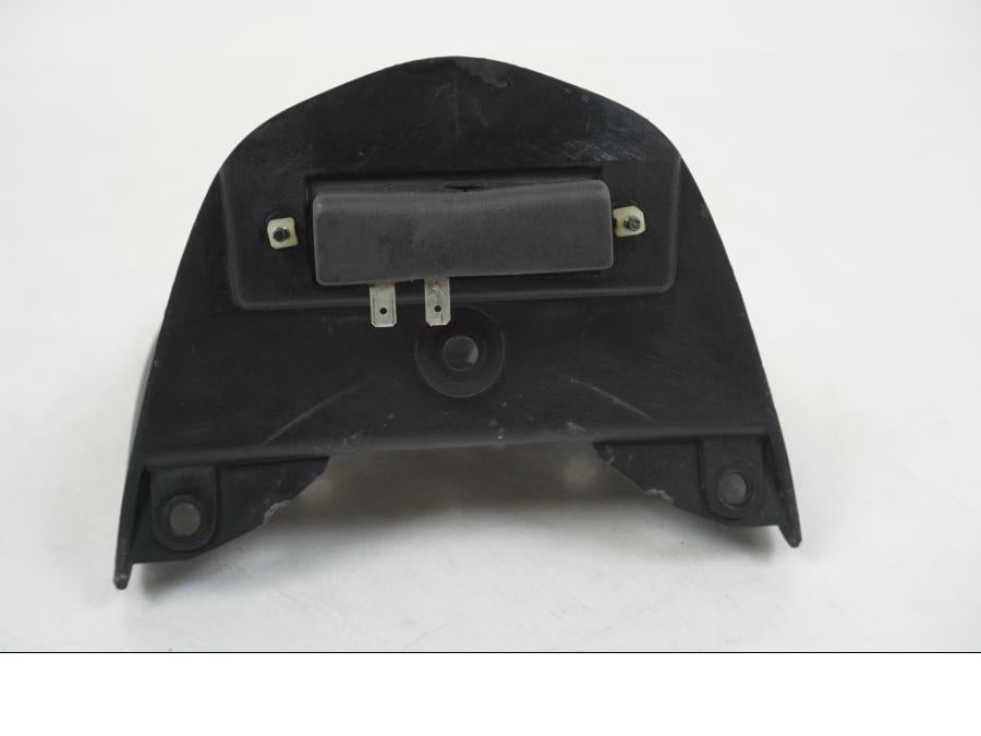 Snett uppifrån på Skylthållare från en BMW F 650 CS -2002 motorcykel.