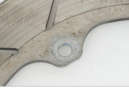 Baksidan på Bromsskiva från en Yamaha XJ 900 -1997 motorcykel.