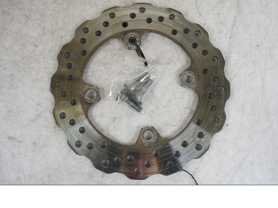 Framsidan på Bromsskiva från en Kawasaki ZX-10R -2008 motorcykel.