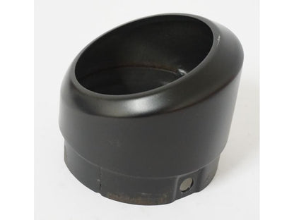 Snett uppifrån på Ljuddämpardekor från en H-D Street 750 XG -2017 motorcykel.