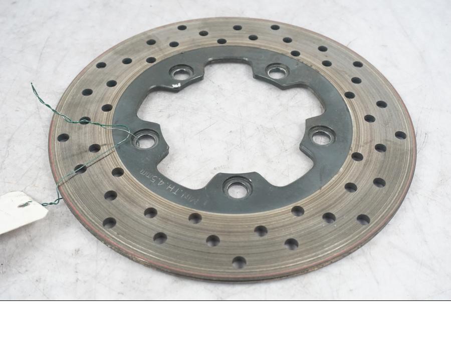 Framsidan på Bromsskiva från en Suzuki GSX-R 600 -2008 motorcykel.