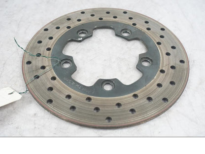 Framsidan på Bromsskiva från en Suzuki GSX-R 600 -2008 motorcykel.