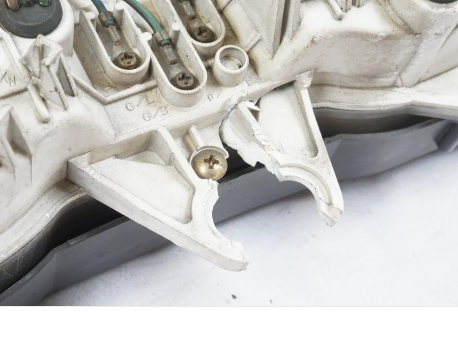 Snett uppifrån på Instrumentpanel från en Honda CBR 1000 F -1999 motorcykel.