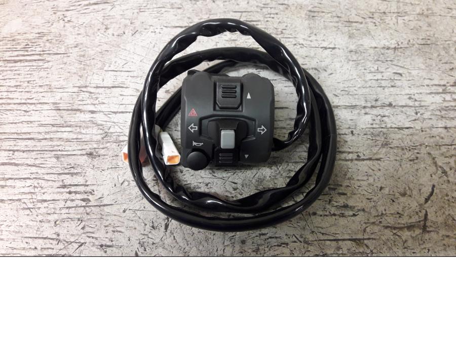 Framsidan på Styrelreglage från en Ducati Scrambler 800 -2018 motorcykel.