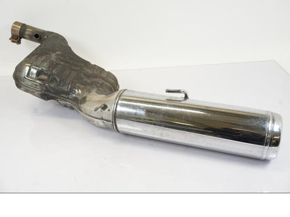 Framsidan på Ljuddämpare från en BMW R 1150 RS -2003 motorcykel.