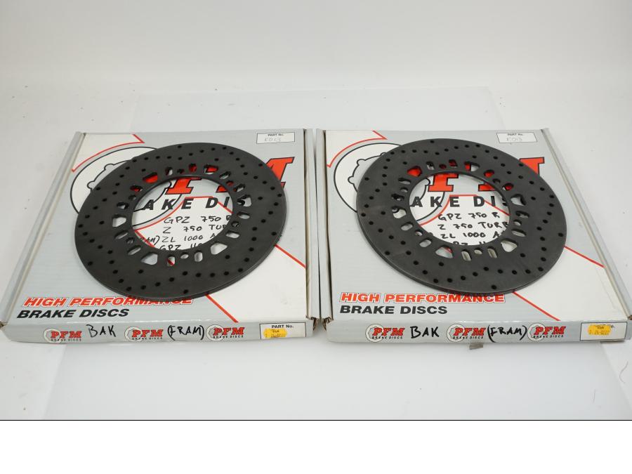 Baksidan på Bromsskiva från en Kawasaki ZL 1000 Eliminator -1987 motorcykel.