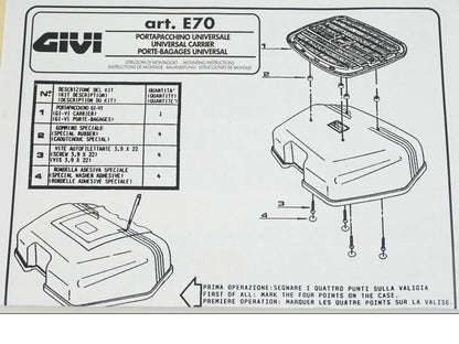 Vänster sida på Pakethållare från en Universal Universal -0 moped.