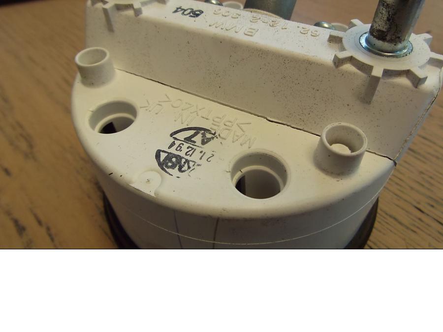 Höger sida på Hastighetsmätare från en BMW R 1100 R -1995 motorcykel.