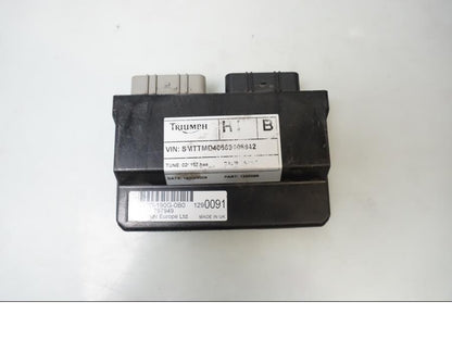 Framsidan på CDI / ECU från en Triumph Street Triple -2009 motorcykel.