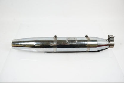 Höger sida på Ljuddämpare från en H-D Fat Boy -2008 motorcykel.