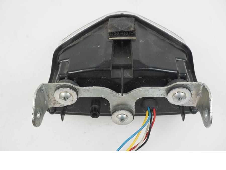 Snett uppifrån på Baklampa från en Suzuki GSX-R 750 -2009 motorcykel.