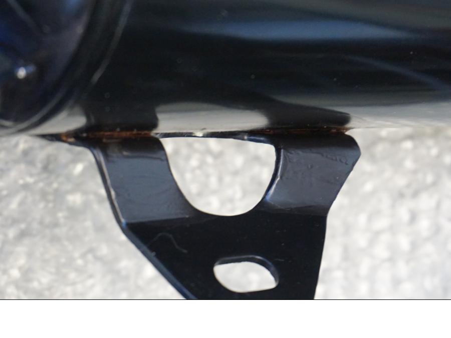 Snett nerifrån på Ljuddämpare Sport från en Honda CBR 1000 F -1995 motorcykel.