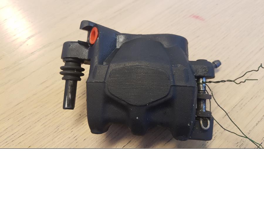 Höger sida på Bromsok från en BMW R 1200 GSA -2012 motorcykel.