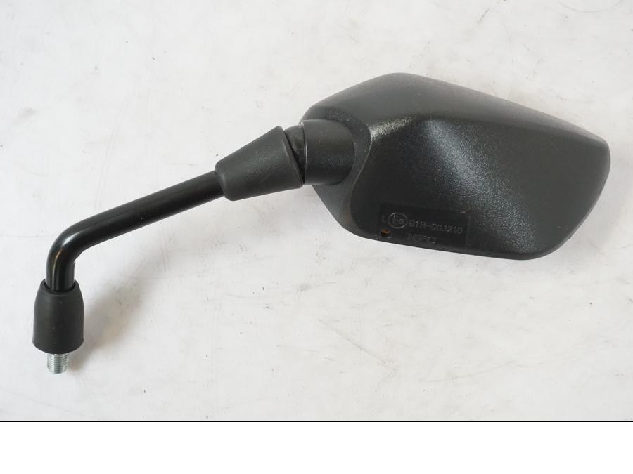 Snett uppifrån på Backspegel från en Honda CB 750 -1996 motorcykel.