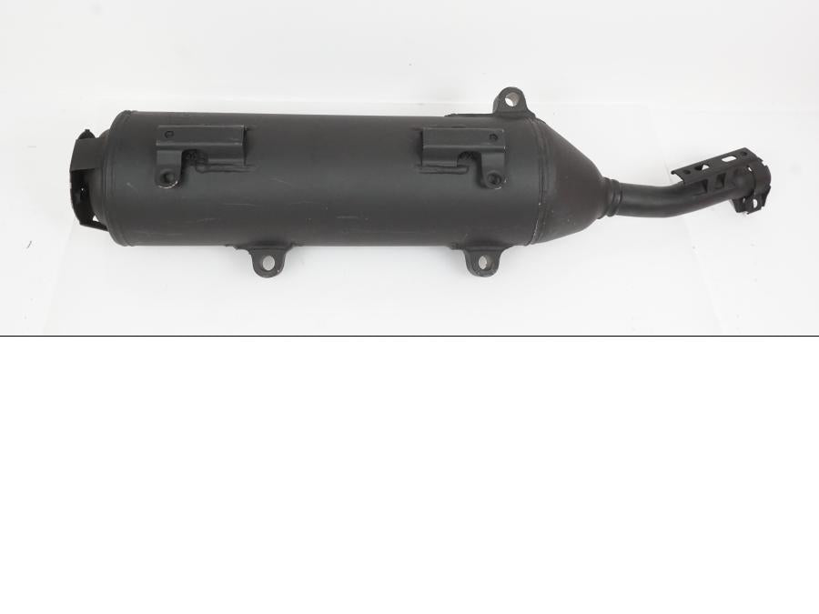 Framsidan på Ljuddämpare från en Yamaha X-CITY 250 -2008 motorcykel.