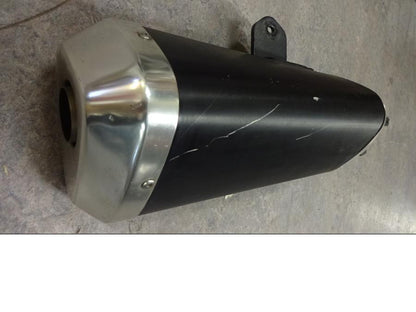 Baksidan på Ljuddämpare från en Suzuki GSX-R 1000 -2007 motorcykel.