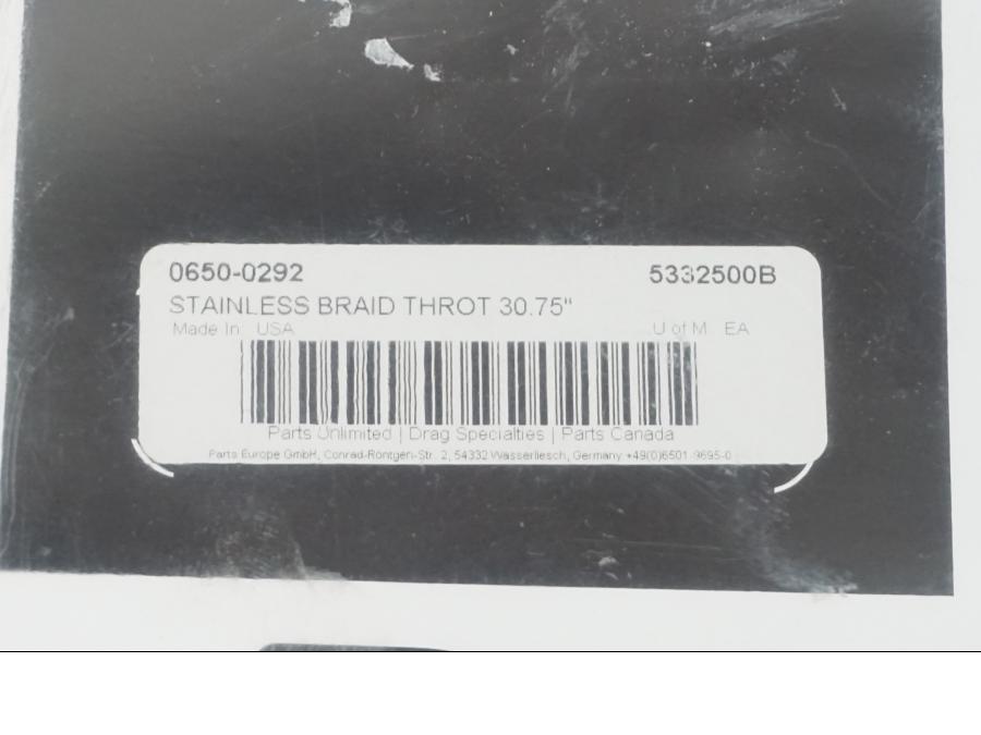 Höger sida på Gasvajer från en H-D Harley diverse -2010 motorcykel.