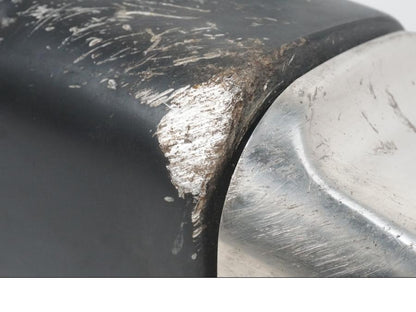 Snett uppifrån på Ljuddämpare från en Suzuki GSX-R 1000 -2007 motorcykel.