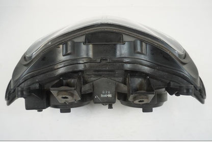 Snett uppifrån på Strålkastare från en Suzuki GSX-R 750 -2001 motorcykel.