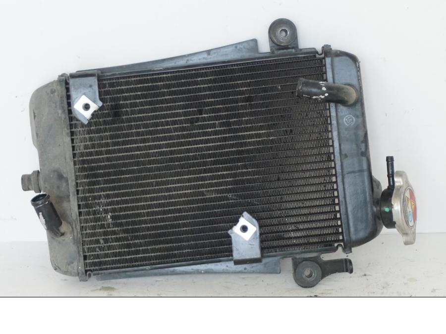 Vänster sida på Vattenkyl från en Honda SH 300 A -2011 scooter.