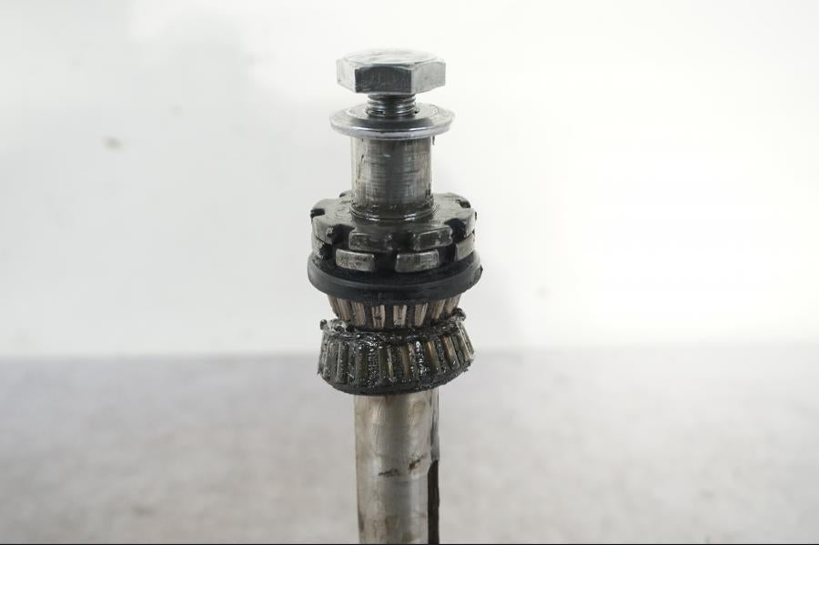 Vänster sida på Gaffelkrona från en Kawasaki VN 1500 -1996 motorcykel.