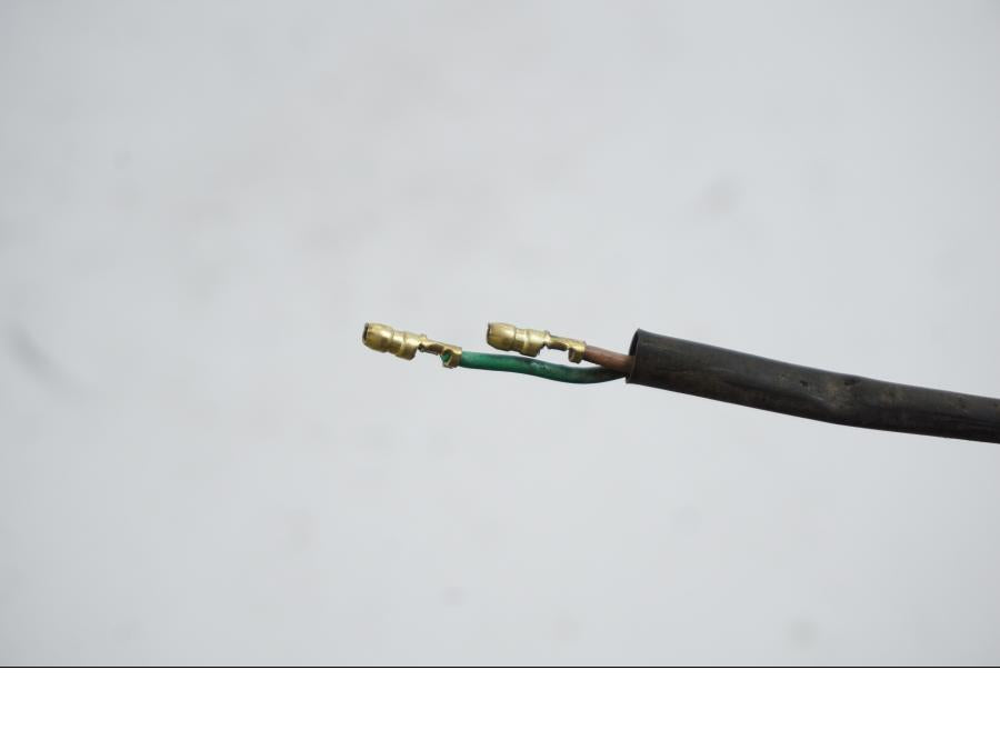 Snett nerifrån på Skyltbelysning från en Honda VT 600 C -1995 motorcykel.