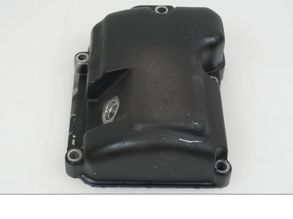 Framsidan på Transmissionskåpa från en H-D Softail -2002 motorcykel.