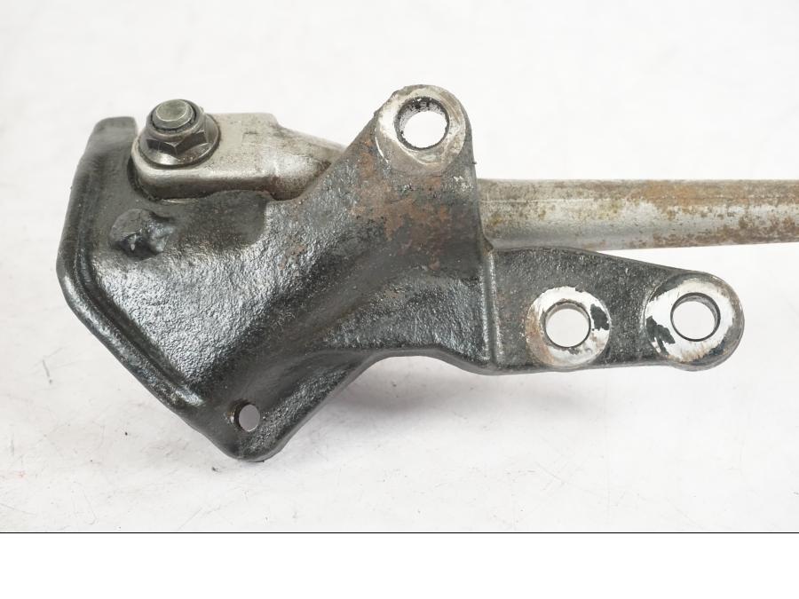 Snett uppifrån på Sidostöd från en Honda CBR 1000 F -1989 motorcykel.