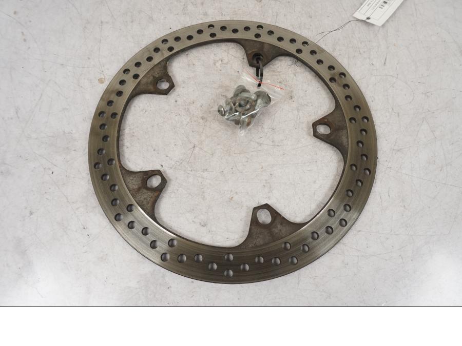 Framsidan på Bromsskiva från en BMW R 850 R -2004 motorcykel.