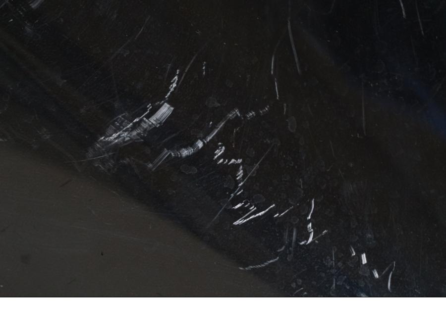 Snett uppifrån på Vindruta från en Suzuki GSX 1300 RX -1999 motorcykel.