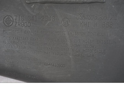 Extrabild2 på Ljuddämpare från en Kawasaki Z 900 -2018 motorcykel.