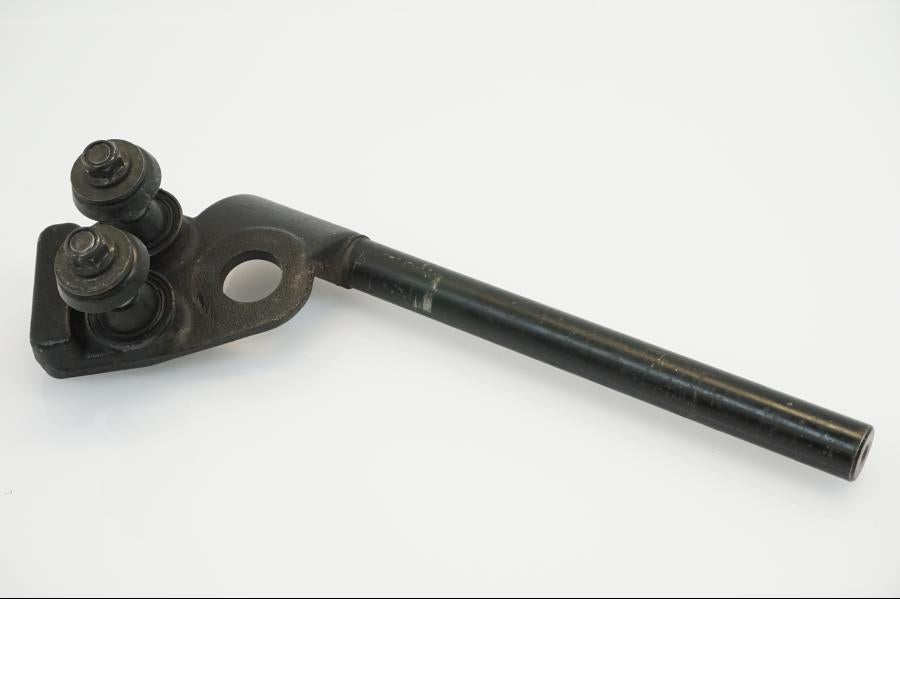 Snett uppifrån på Styre från en Suzuki GSX 1100 F -1991 motorcykel.