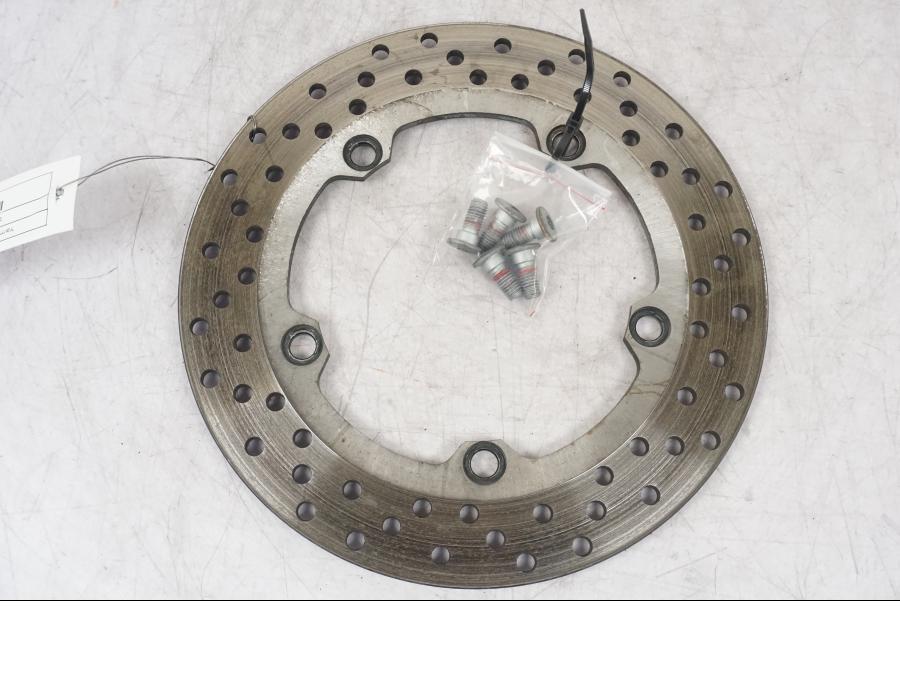 Framsidan på Bromsskiva från en Yamaha MT-09 -2016 motorcykel.