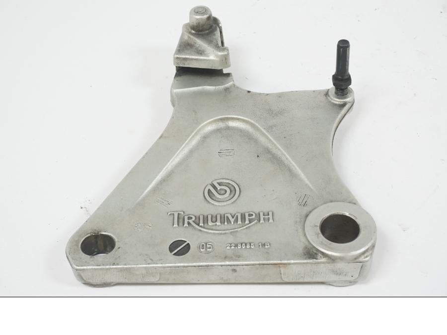 Framsidan på Bromsoksfäste från en Triumph Rocket III -2007 motorcykel.