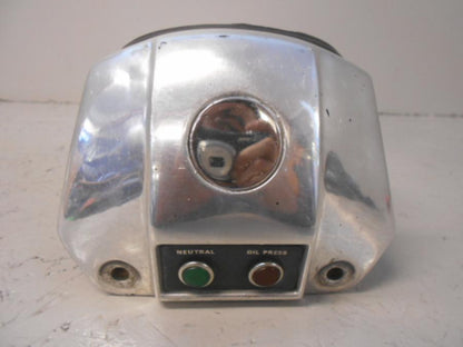 Baksidan på Strålkastare från en H-D FXD Dyna Glide -1992 motorcykel.