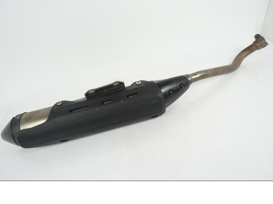 Framsidan på Ljuddämpare från en Yamaha XT 660 X -2005 motorcykel.