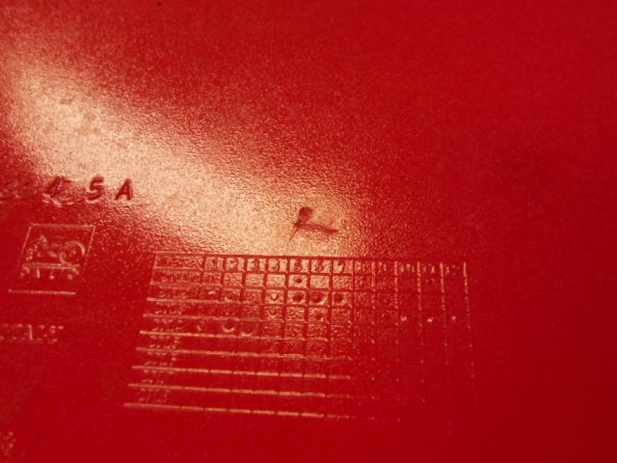 Snett uppifrån på Sidkåpa från en Ducati 899 Panigale -2014 motorcykel.