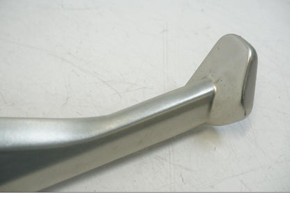 Snett uppifrån på Sidostöd från en Ducati Streetfighter V4 -2020 motorcykel.