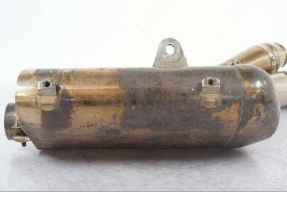 Snett uppifrån på Ljuddämpare Sport från en Suzuki GSX-R 600 -2007 motorcykel.