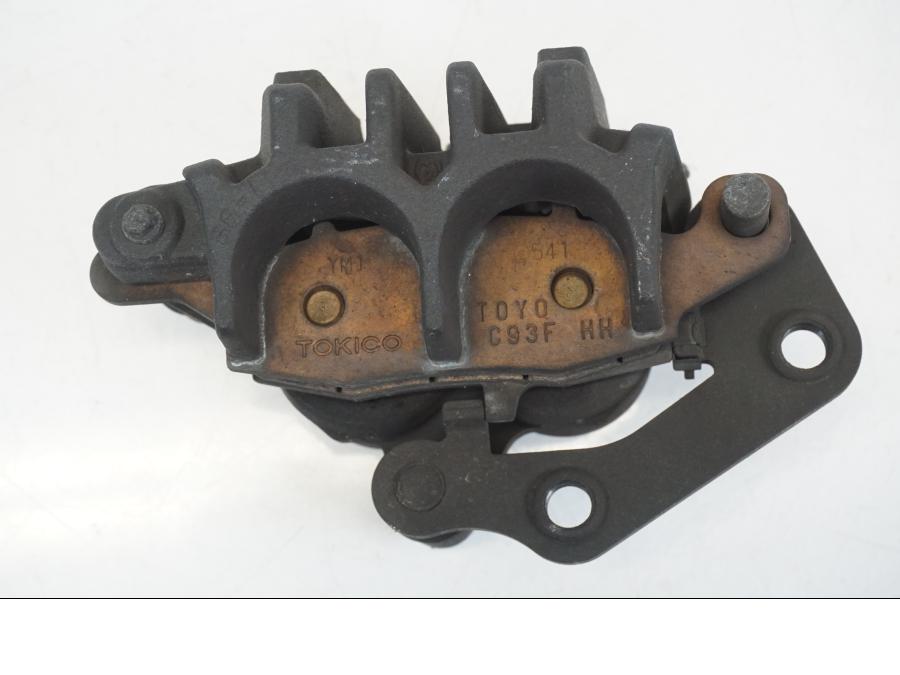 Snett uppifrån på Bromsok från en Kawasaki ER-6F -2016 motorcykel.