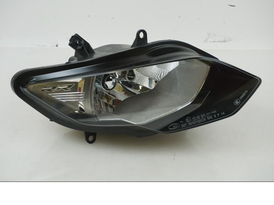 Framsidan på Strålkastare från en BMW S 1000 RR -2016 motorcykel.