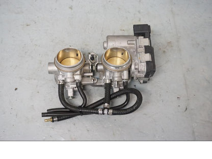 Baksidan på Spjällhus från en Aprilia Tuono V4R -2018 motorcykel.