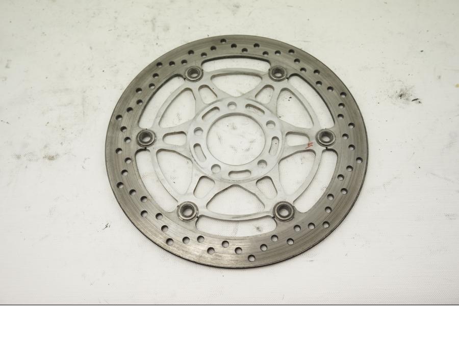 Baksidan på Bromsskiva från en Suzuki DL 1000 -2005 motorcykel.