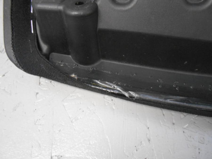 Snett uppifrån på Sadel från en Ducati Multistrada 1200 -2016 motorcykel.