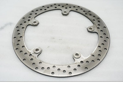 Framsidan på Bromsskiva från en BMW F 800 R -2011 motorcykel.