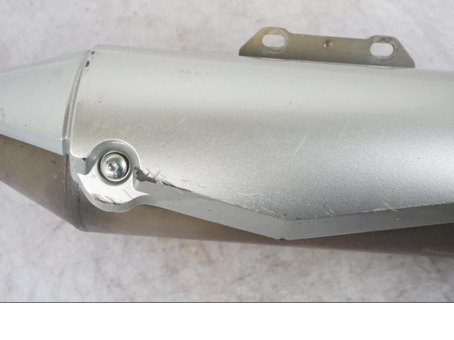 Vänster sida på Ljuddämpare från en Yamaha XT 660 R -2007 motorcykel.