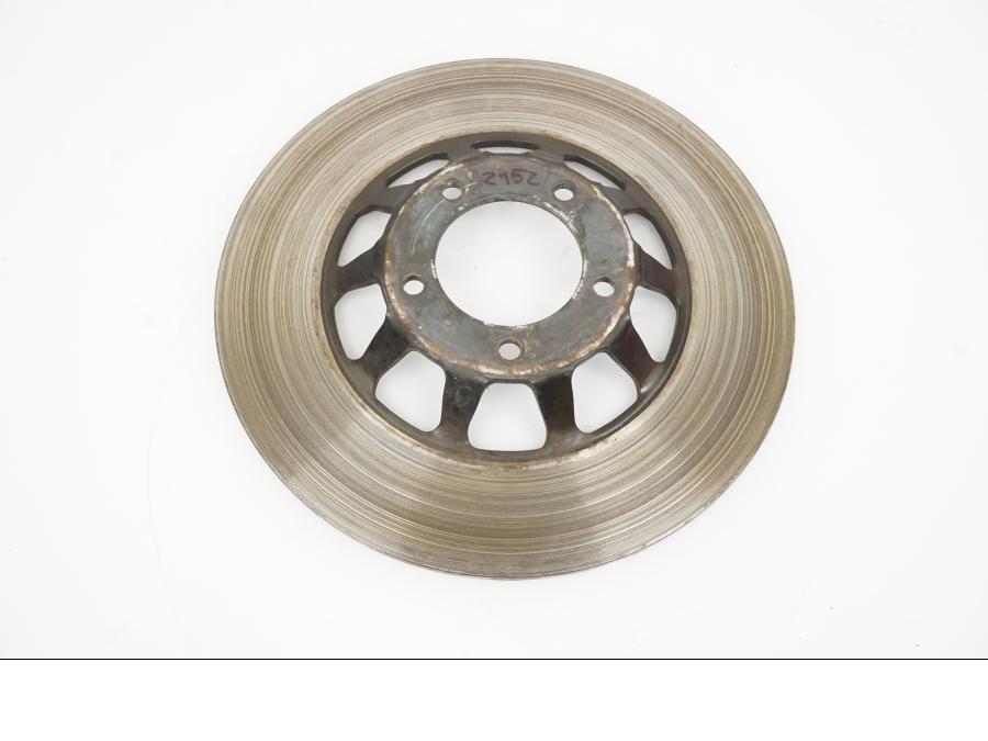 Baksidan på Bromsskiva från en Honda CB 650 -1982 motorcykel.