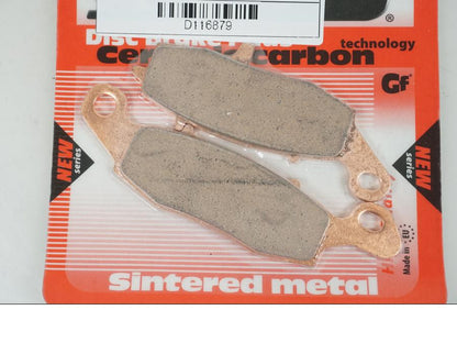 Baksidan på Bromsbelägg från en Kawasaki ER-6N -2016 motorcykel.