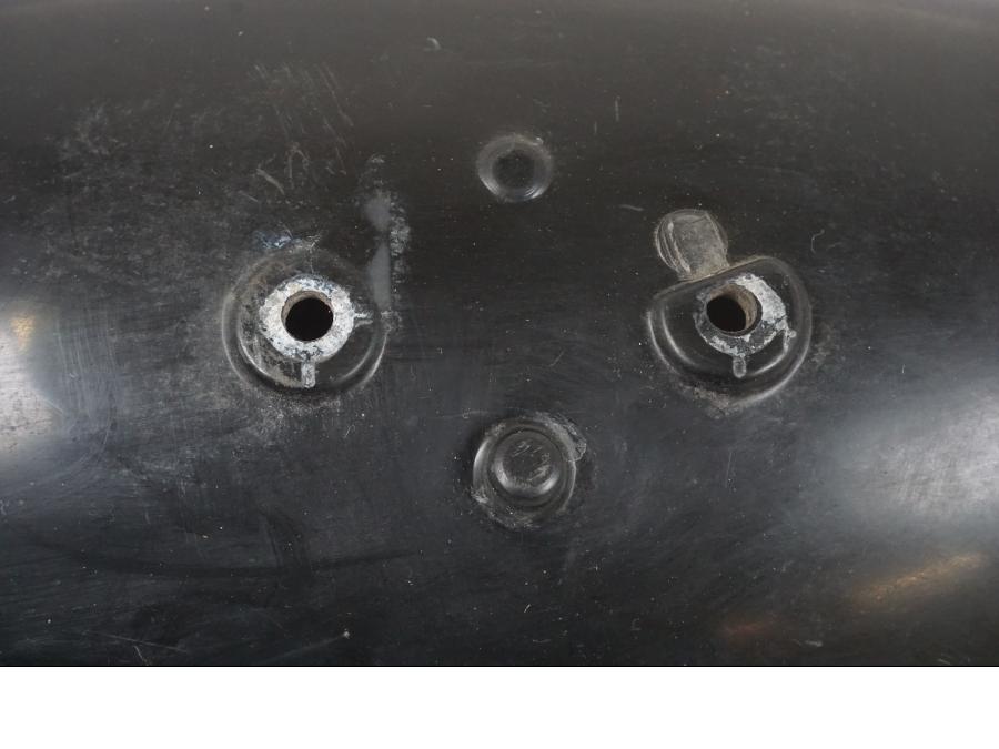 Snett uppifrån på Undertail från en Kawasaki KL 650A -1987 motorcykel.