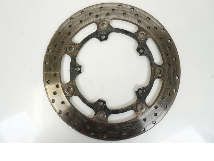 Framsidan på Bromsskiva från en Yamaha YZF R6 -2006 motorcykel.